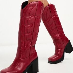 Daisy Street Square Toe Western Boot